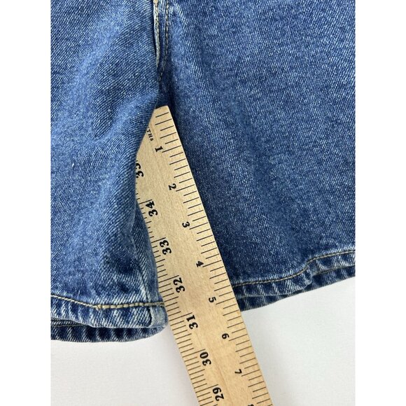 Vintage 80s/90s Lawman Jeans Size 13 High-Waisted Denim Shorts Blue Western - Picture 4 of 11